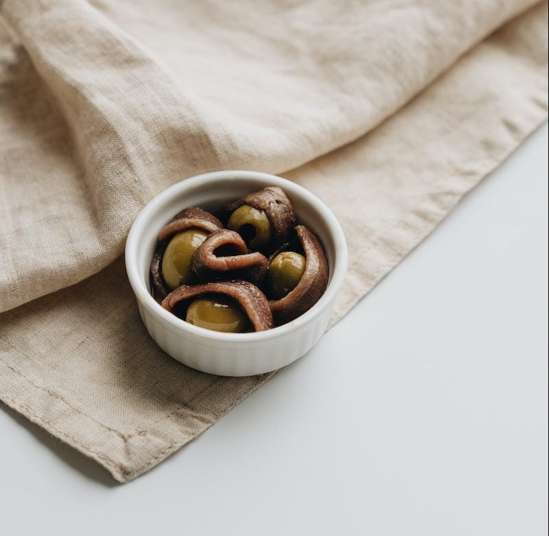 comer aceitunas con anchoas en el embarazo