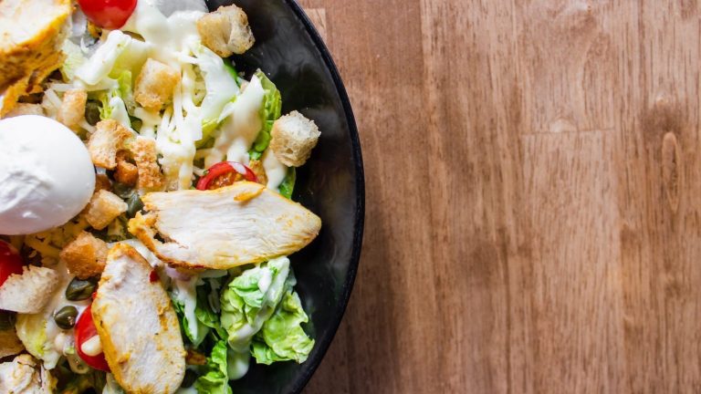 ensalada con salsa cesar para embarazadas
